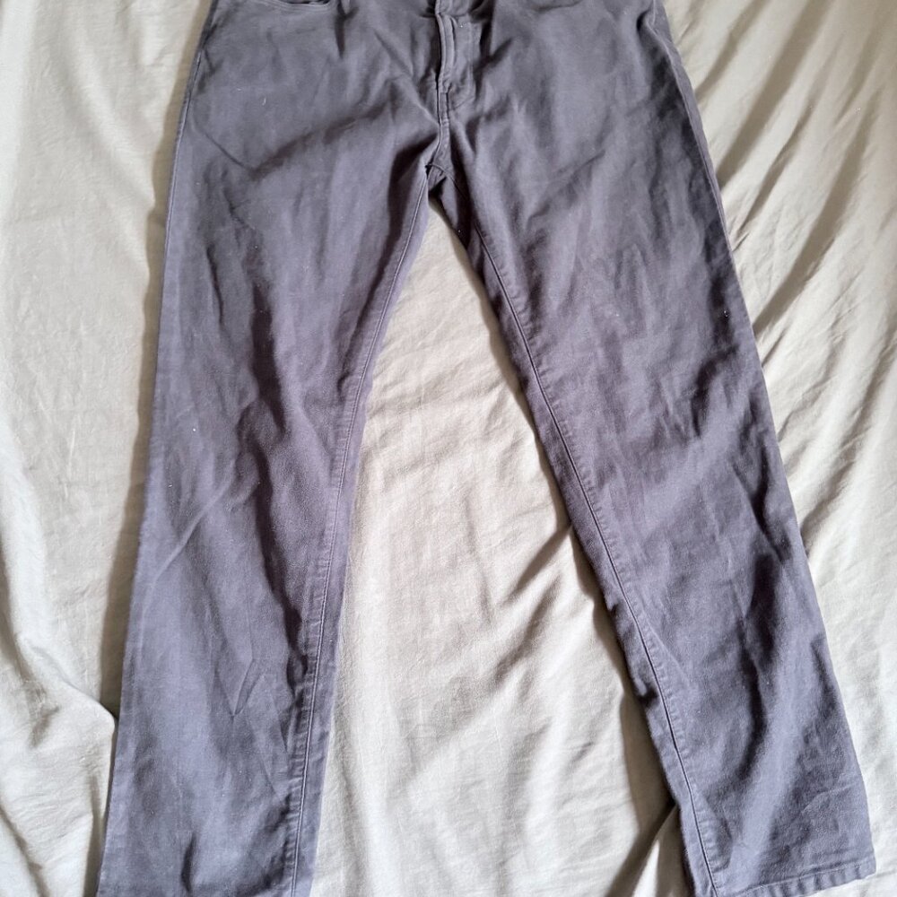 Todd Snyder Slim Fit 5-Pocket Italian Moleskin Pant in Navy 32x30 $248